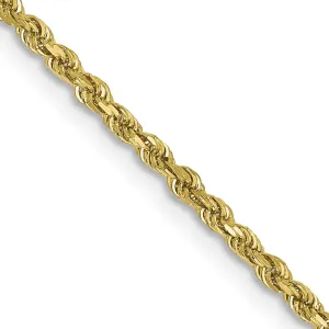 10k 1.75mm Diamond-cut Rope Chain