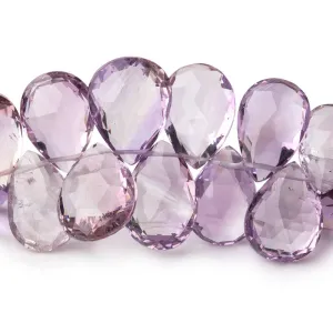 10x8-17x12mm Ametrine Faceted Pear Beads 7.5 inch 43 pieces