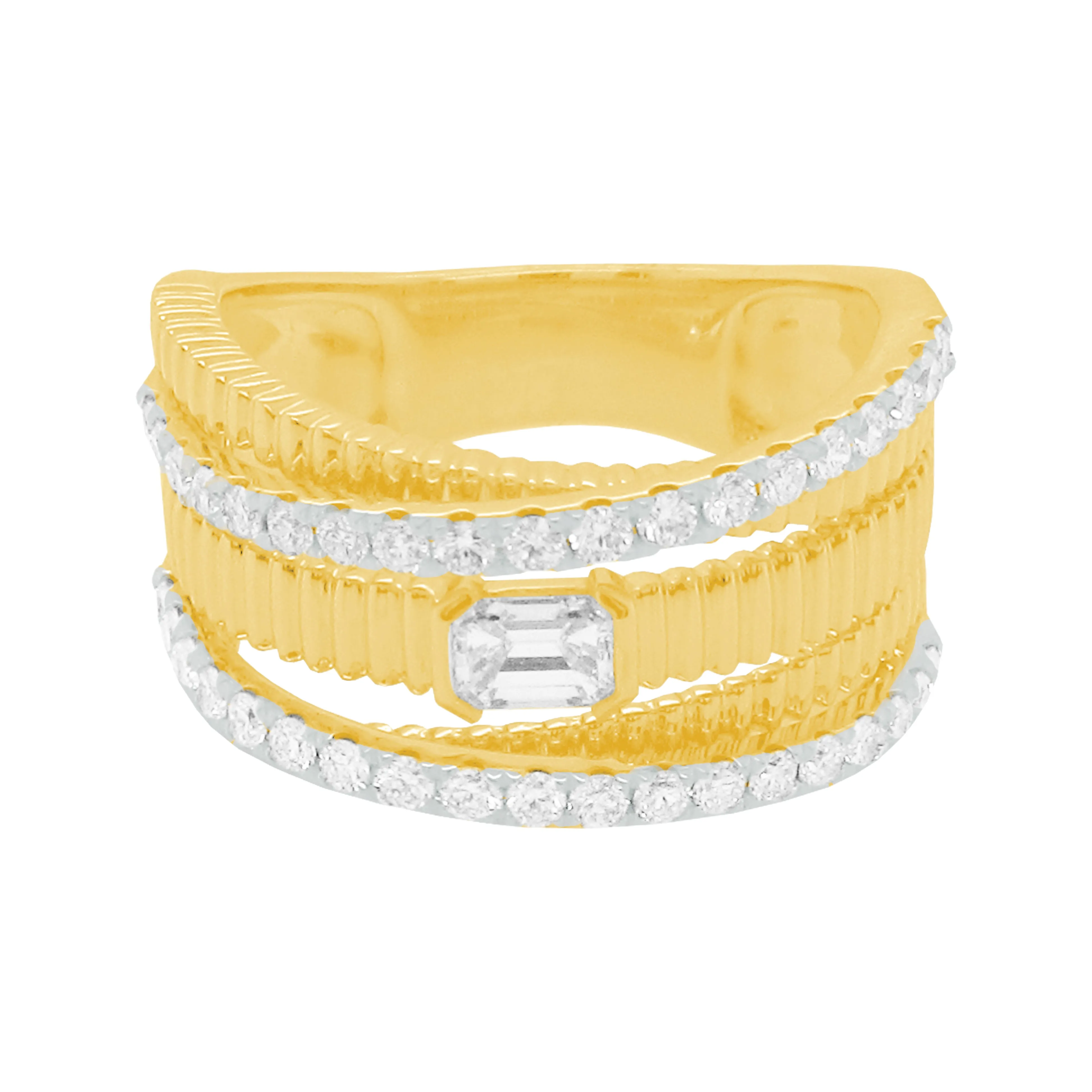 14K GOLD DIAMOND ALEX RING