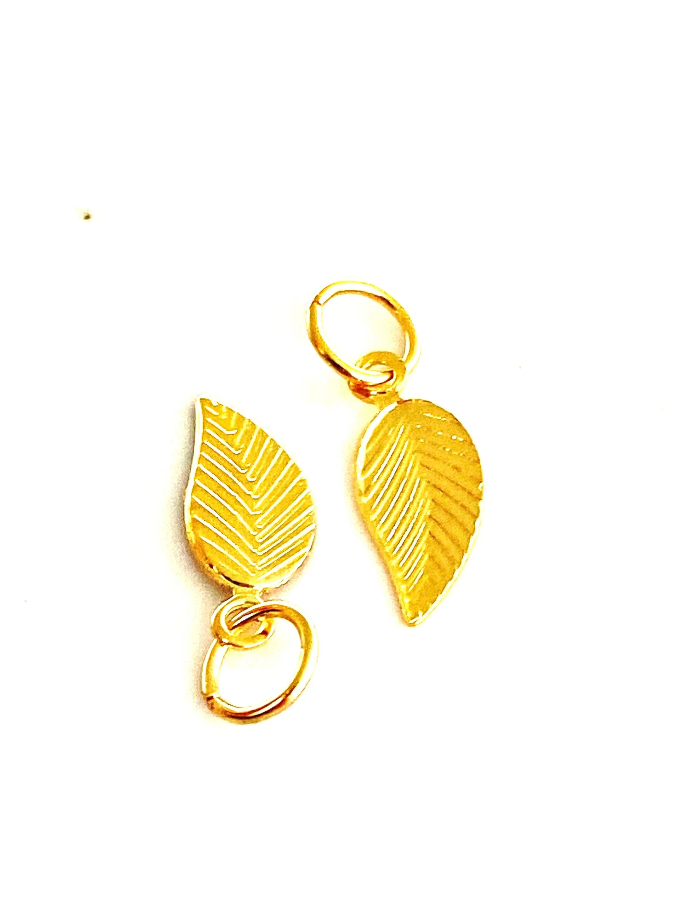 14KGF leaf hooplet, 14K gold fill, SKU# 400C3R