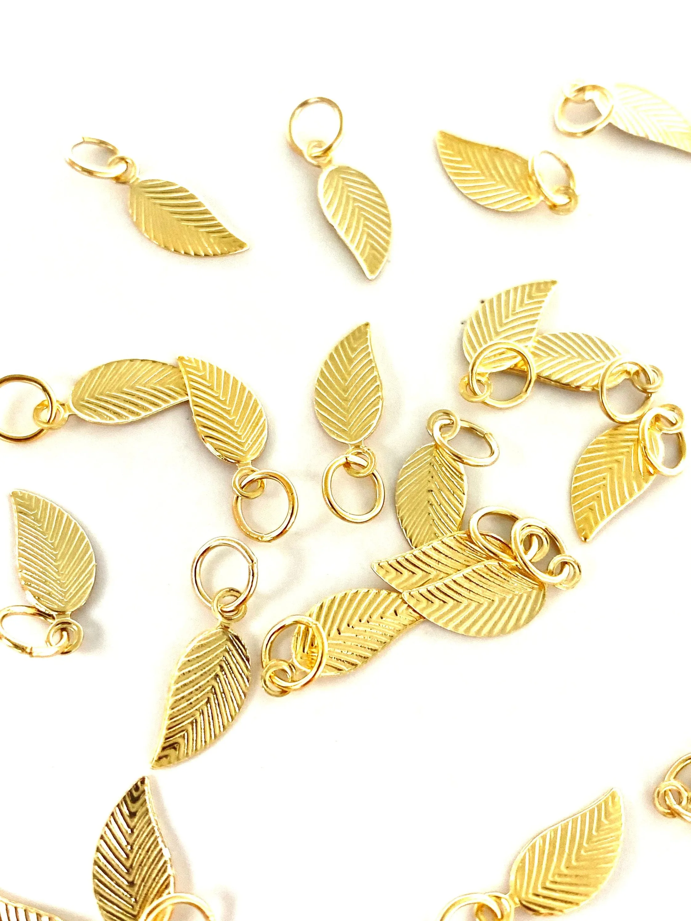 14KGF leaf hooplet, 14K gold fill, SKU# 400C3R