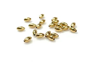 14KGF oval bead , 14K gold filled , Sku #4004730V