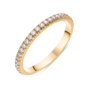 18ct Rose Gold Diamond Half Eternity Ring