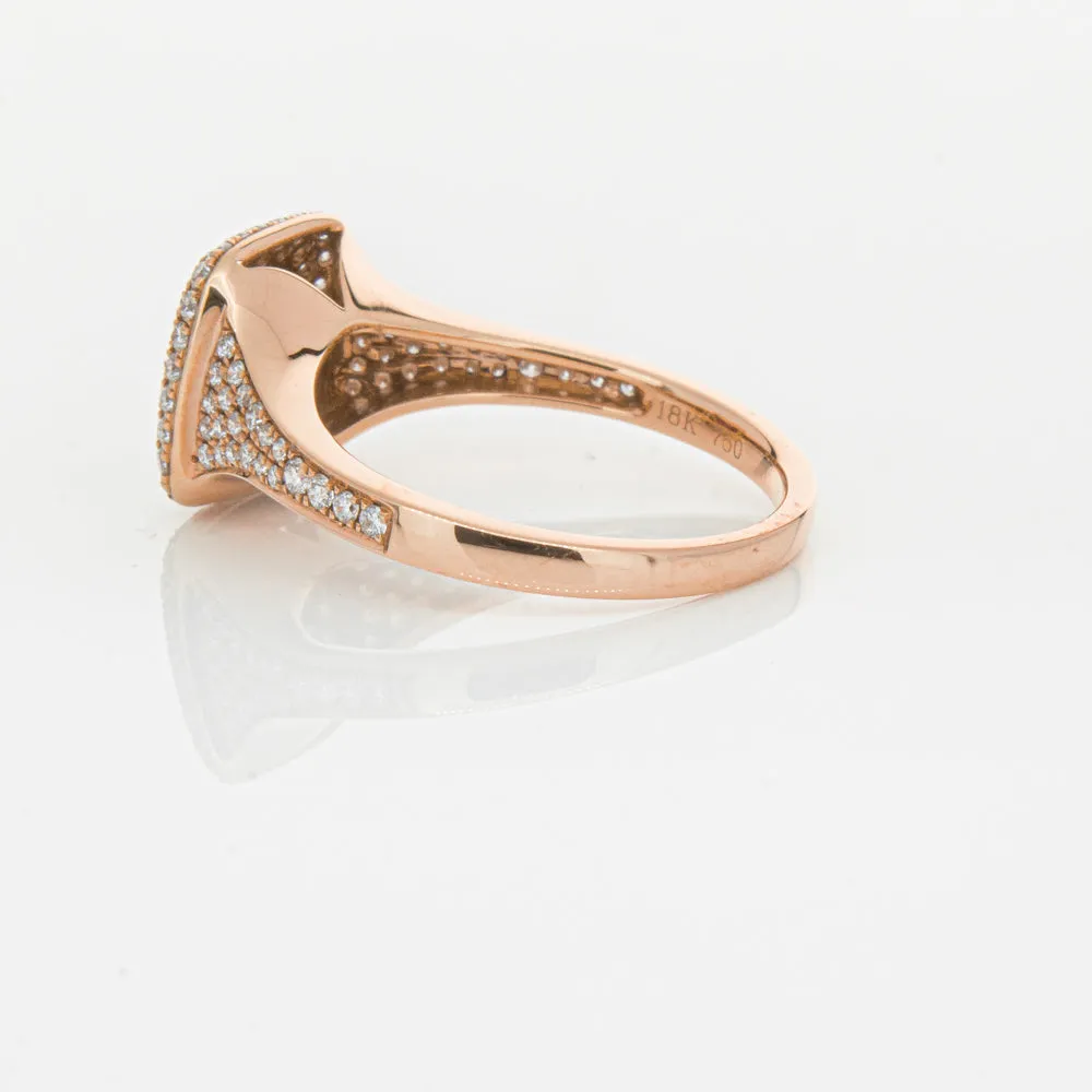 18ct Rose Gold Ruby & Diamond Ring