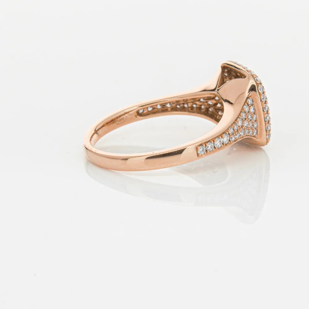 18ct Rose Gold Ruby & Diamond Ring