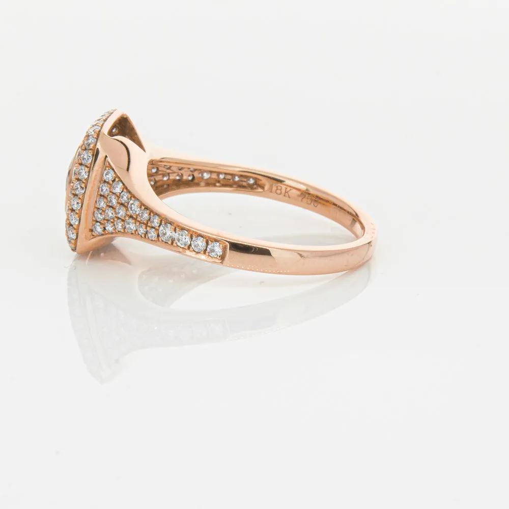 18ct Rose Gold Ruby & Diamond Ring