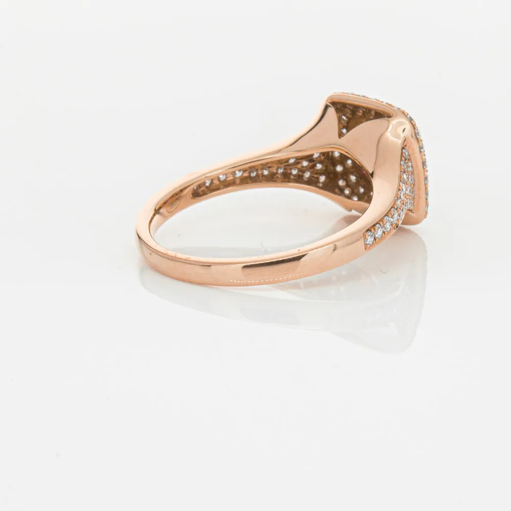 18ct Rose Gold Ruby & Diamond Ring