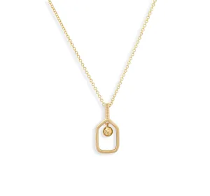 18K Gold Pickleball Charm, Small