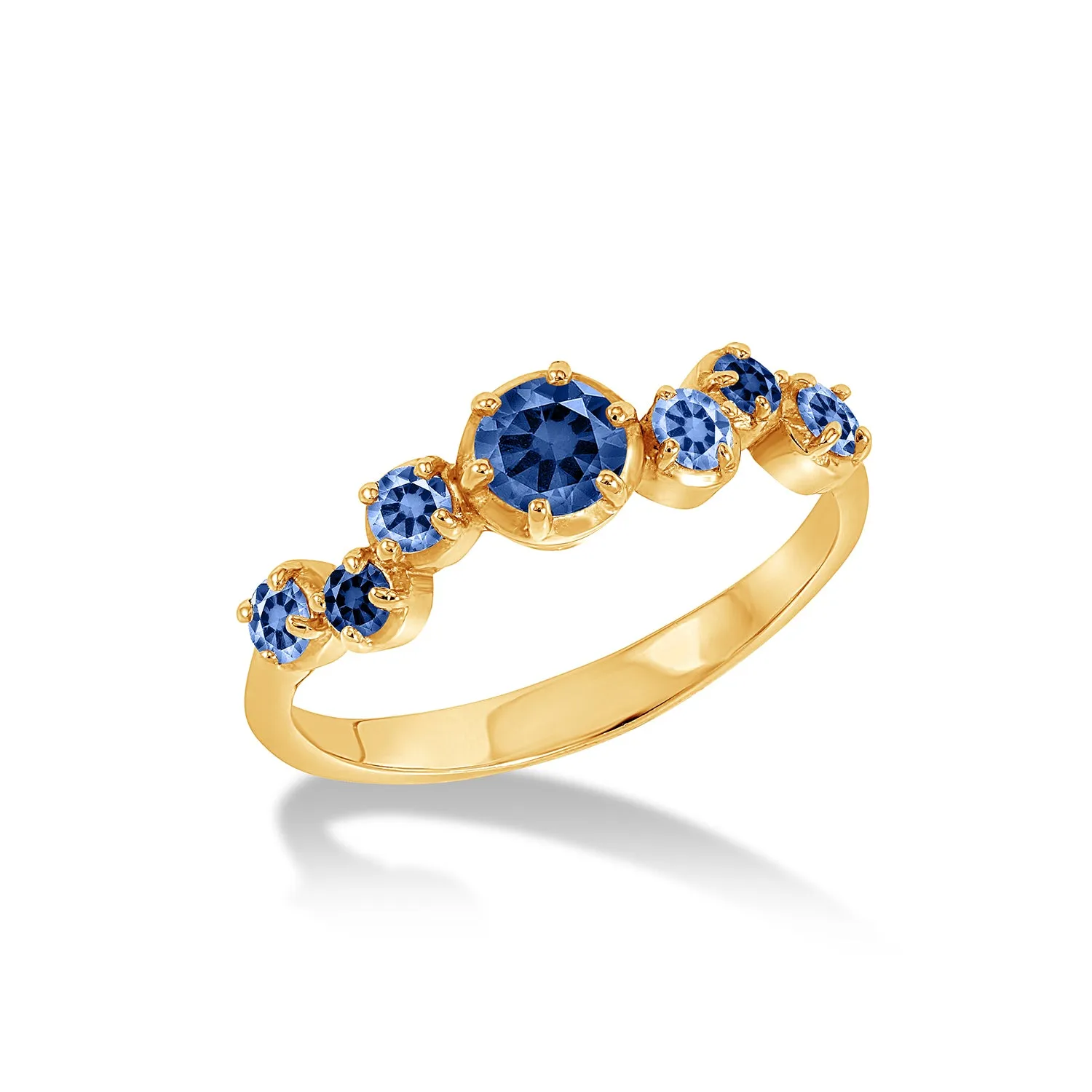 18k Sapphire Stargazer Ring - 0.75ct