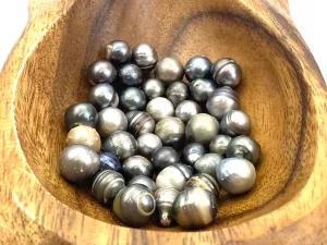 40 pcs Tahitian Pearls for 99 Dollars (Lot #100), Tahiti Pearls, 7-11mm