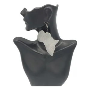 Africa Map Aluminum Earrings