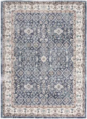 American Manor(KI100) AMR01 Blue/Ivory Rug