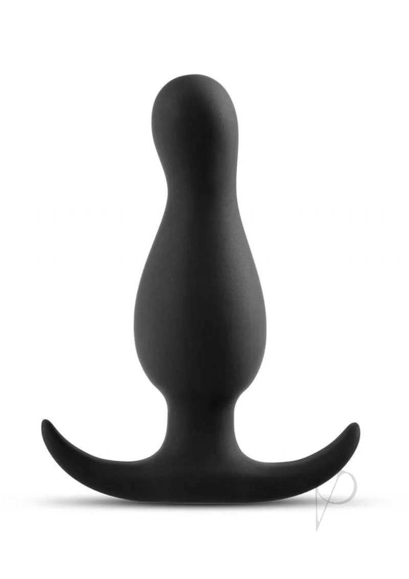 Anal Adv Platinum Curve Plug Black