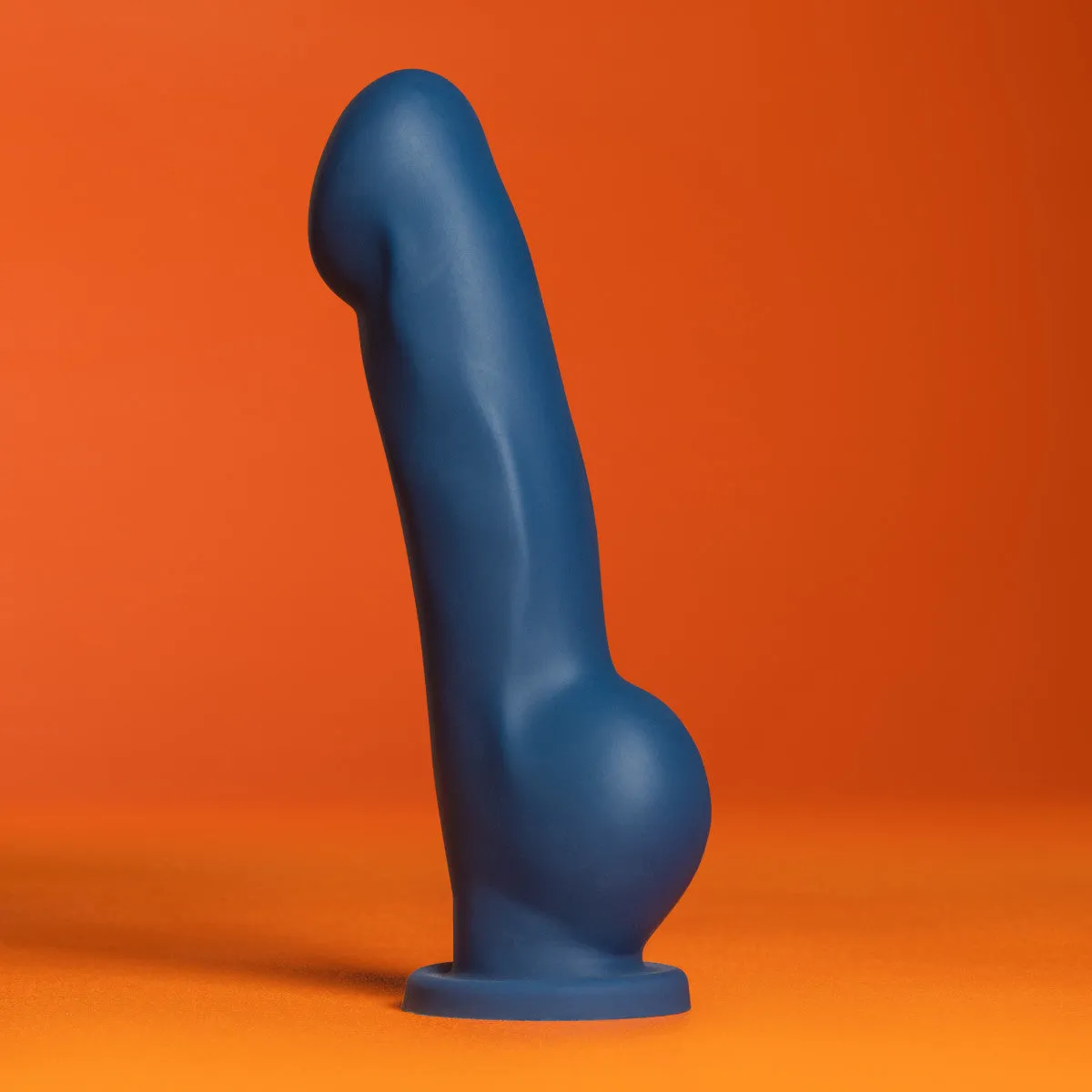 Avant By Blush® | Ergo Indigo D8: Artisan 7 Inch Dildo with Suction Cup Base - Elegantly Made with Smooth Ultrasilk® Purio™ Silicone