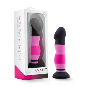 Avant By Blush® | Sexy in Pink D4: Artisan 8 Inch Curved G-Spot Dildo with Suction Cup Base - Elegantly Made with Smooth Ultrasilk® Purio™ Silicone