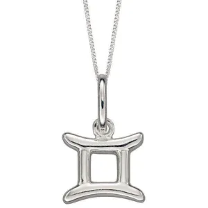 Beginnings Gemini Zodiac Necklace - Silver