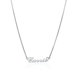 Carrie Name Necklace (Silver)