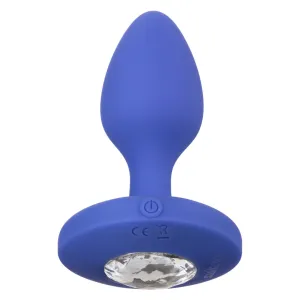 Cheeky Gems Medium Rechargeable Vibrating Probe - Blue