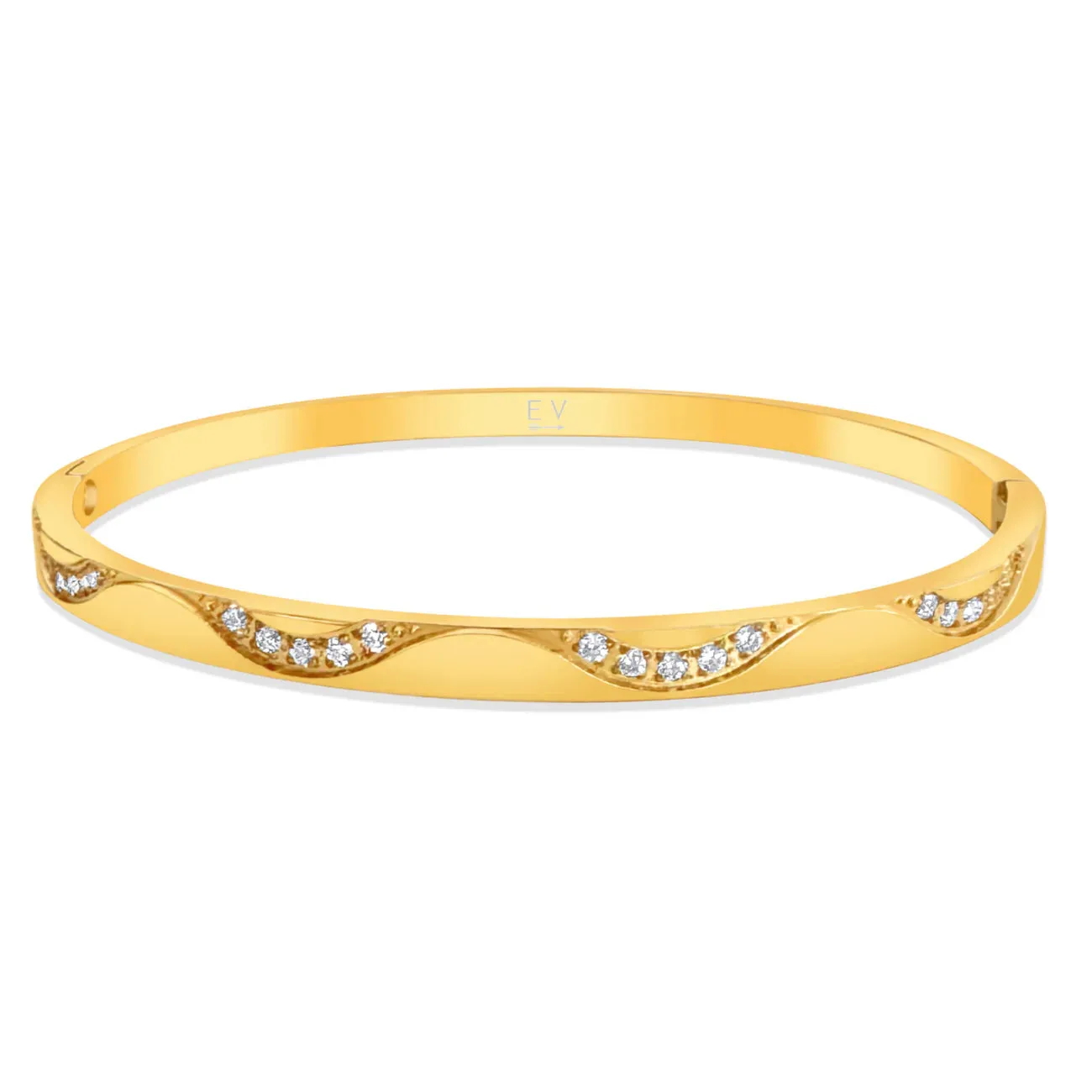 Chiara Bangle Bracelet Gold