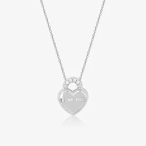 Chunky Heart Silver Chain Locket