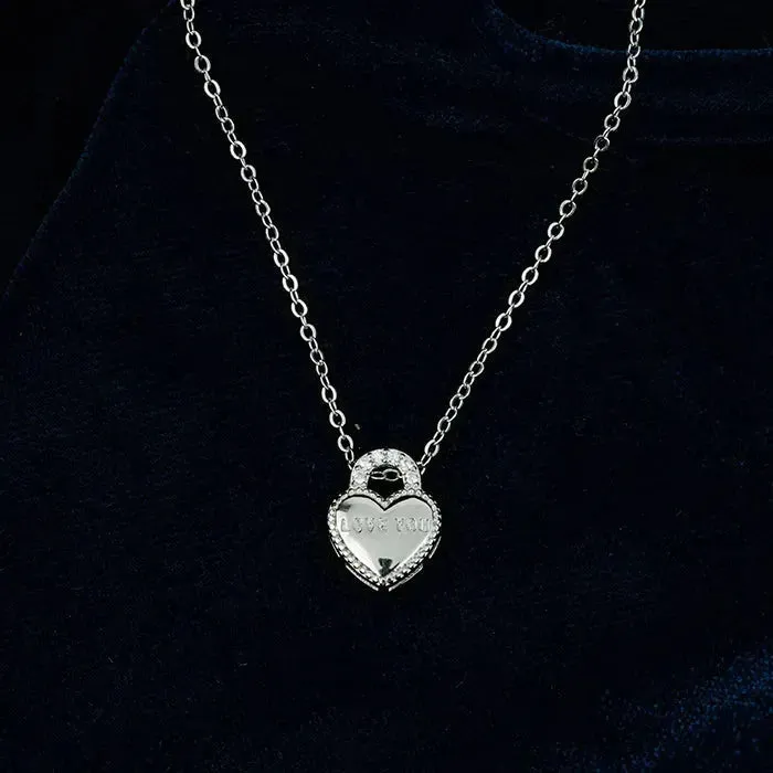 Chunky Heart Silver Chain Locket