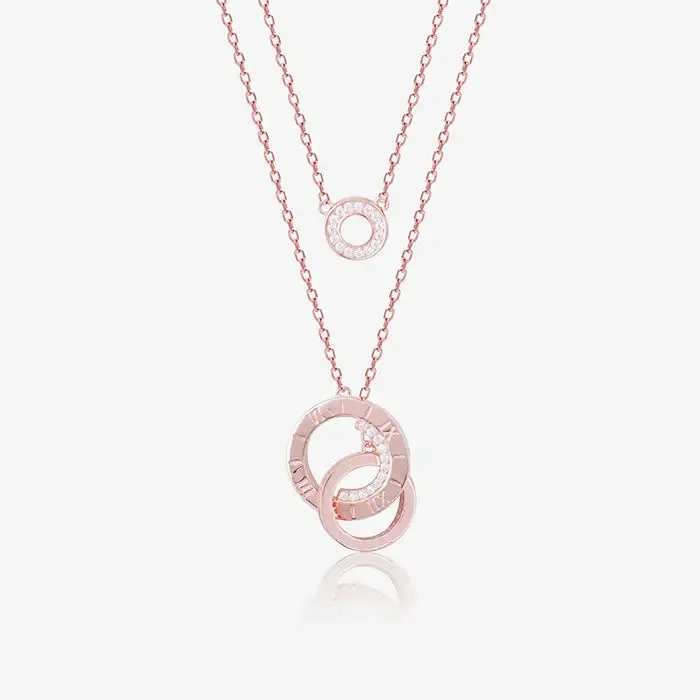 Circular Embrace Layered Necklace