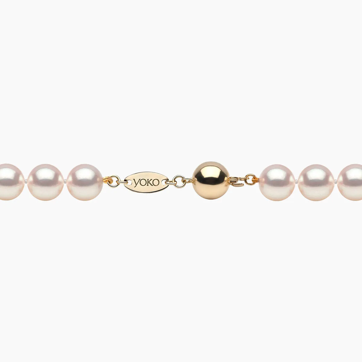 Classic 18K Gold AAA Akoya Pearl Necklace