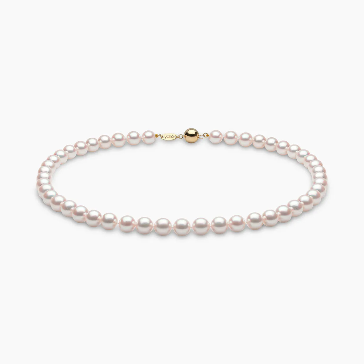 Classic 18K Gold AAA Akoya Pearl Necklace