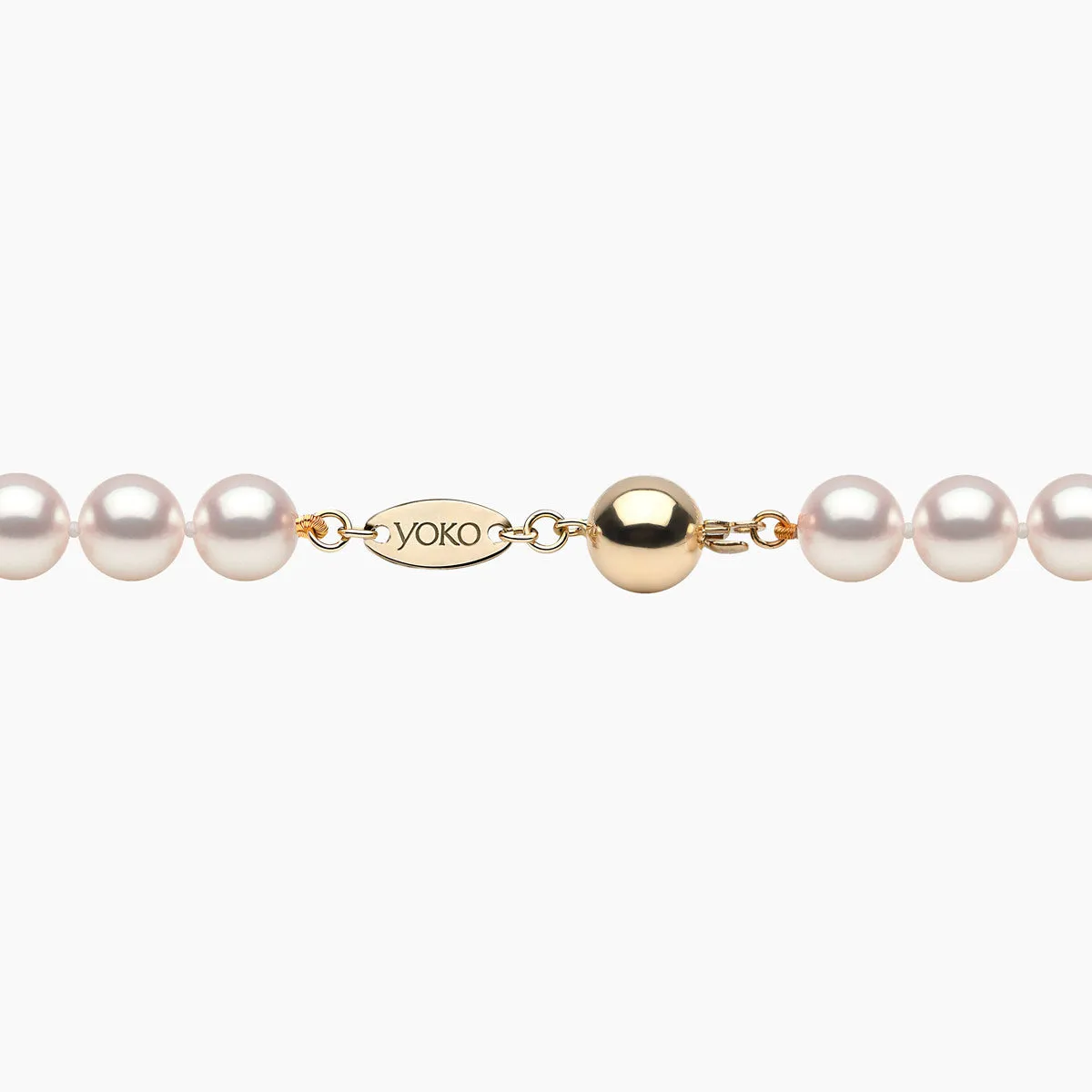 Classic 18K Gold AAA Akoya Pearl Necklace