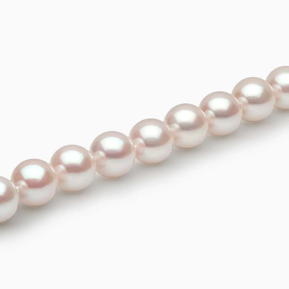 Classic 18K Gold AAA Akoya Pearl Necklace