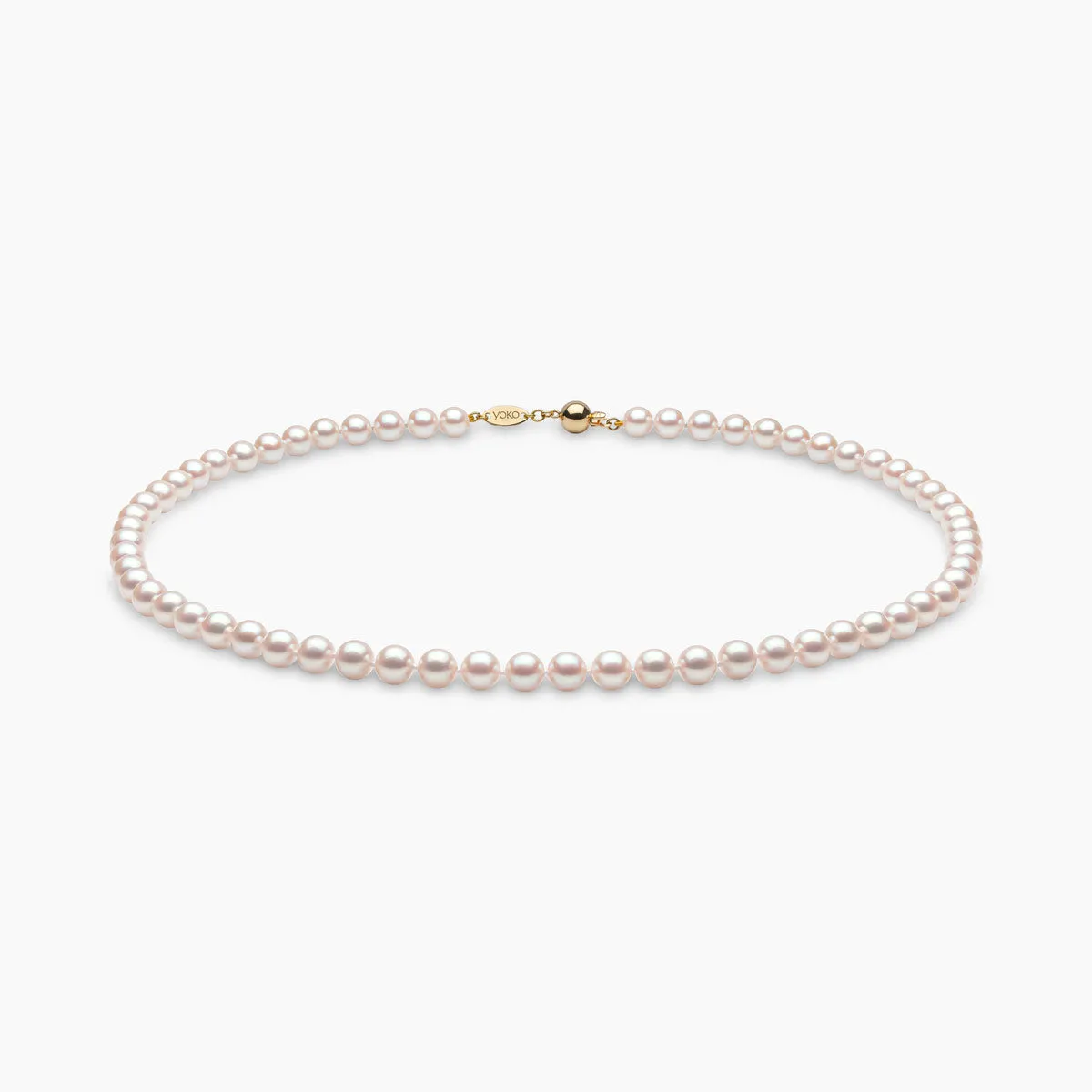 Classic 18K Gold AAA Akoya Pearl Necklace