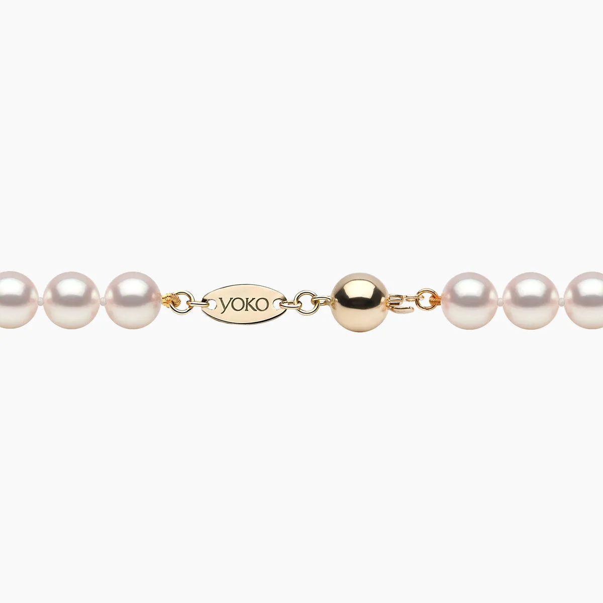 Classic 18K Gold AAA Akoya Pearl Necklace