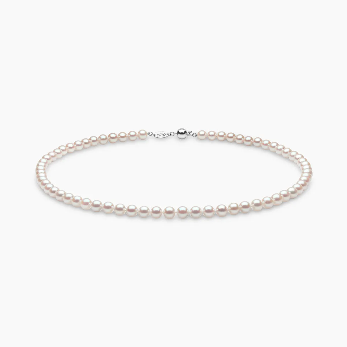 Classic 18K Gold AAA Akoya Pearl Necklace