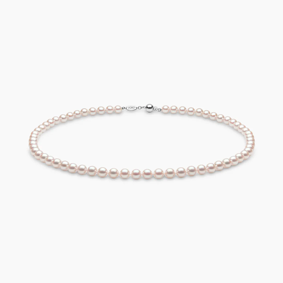 Classic 18K Gold AAA Akoya Pearl Necklace