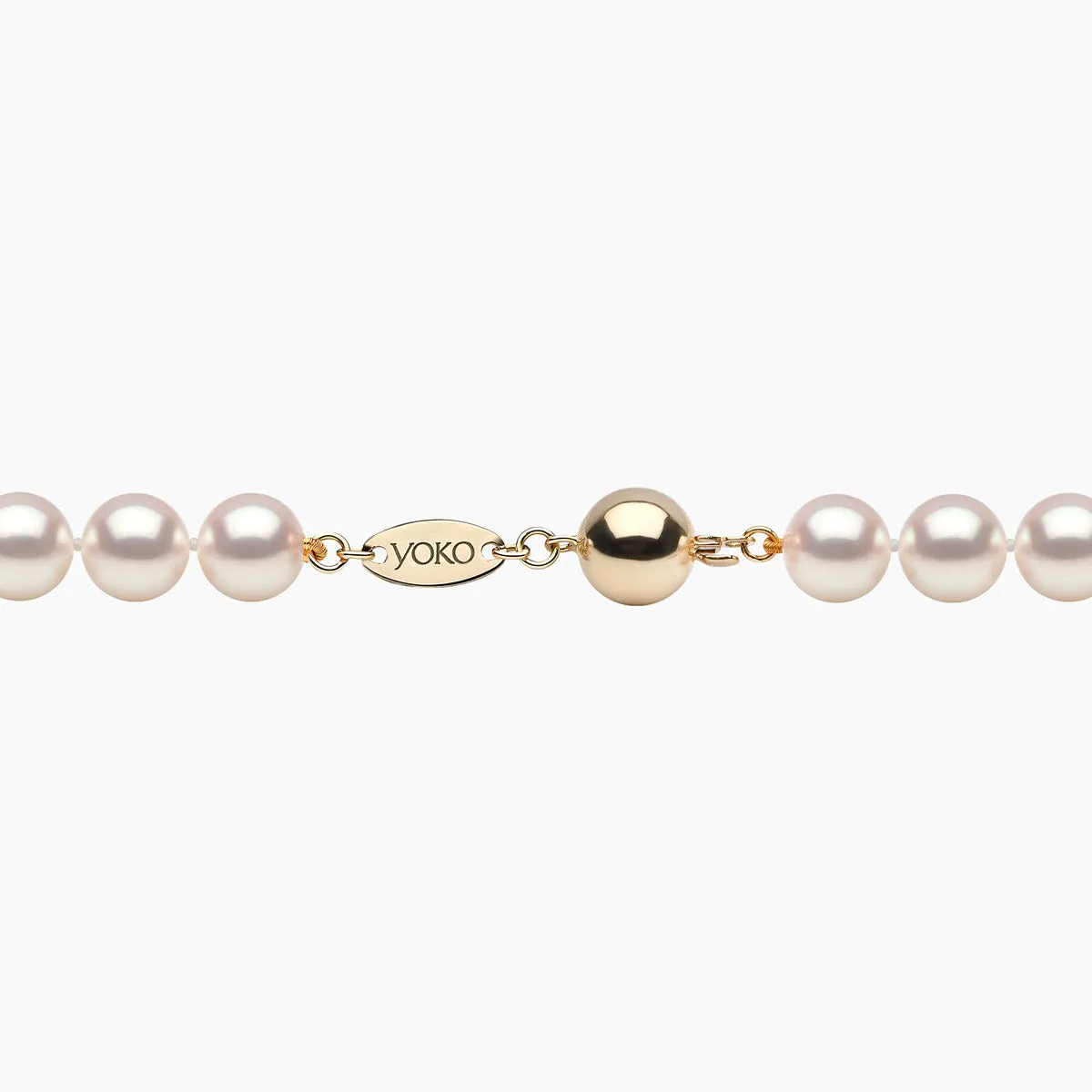 Classic 18K Gold AAA Akoya Pearl Necklace