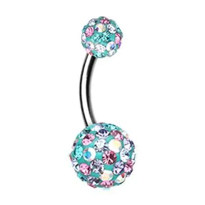 Cobalt Motley™ Sprinkle Belly Piercing Bar