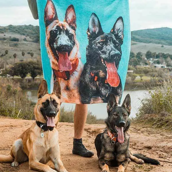 Custom Pet Art Fleece Blanket