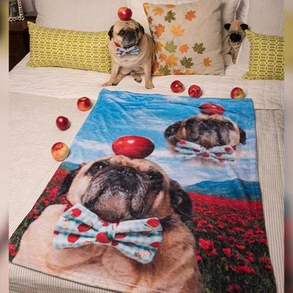 Custom Pet Art Fleece Blanket