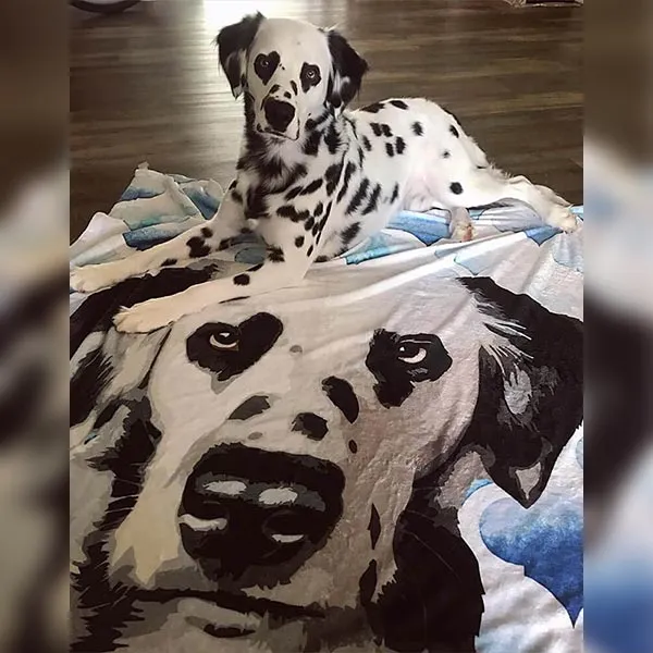 Custom Pet Art Fleece Blanket