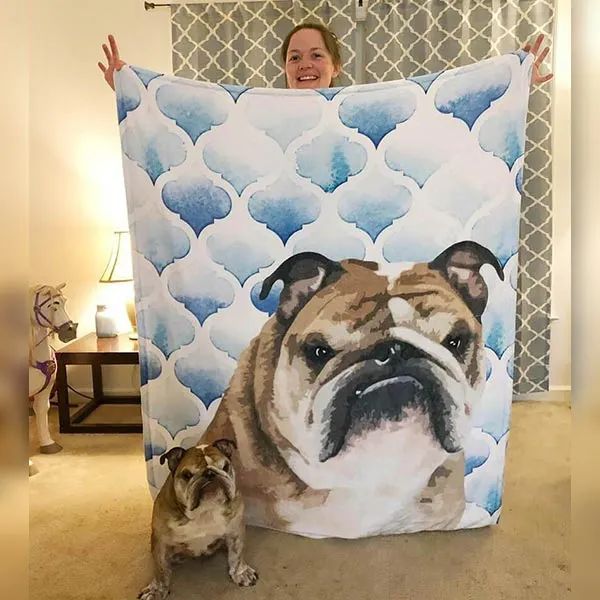 Custom Pet Art Fleece Blanket