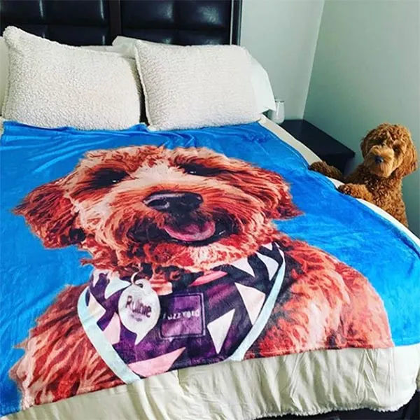 Custom Pet Art Fleece Blanket