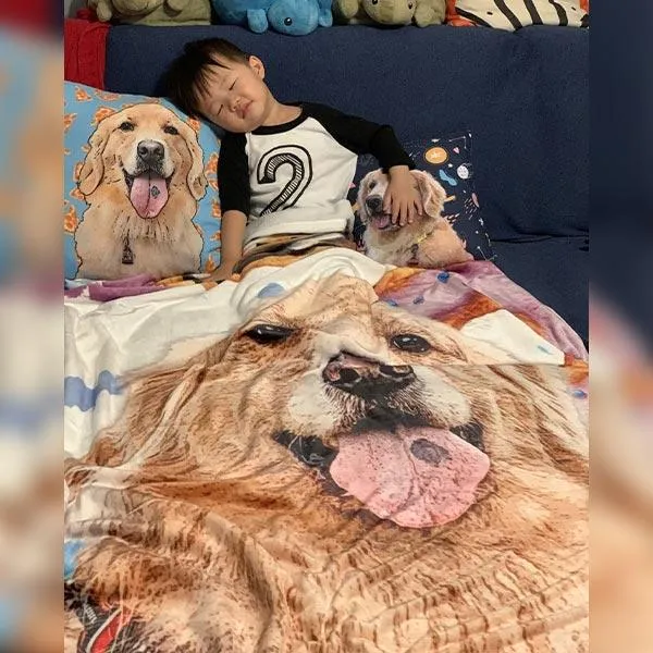 Custom Pet Art Fleece Blanket