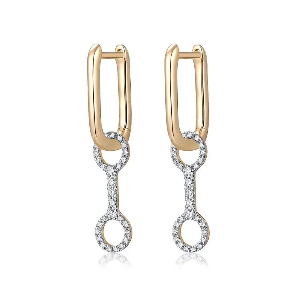 DAYNA OVAL DROP EARRINGS