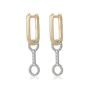 DAYNA OVAL DROP EARRINGS