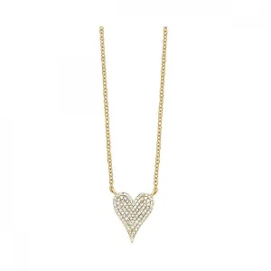 Diamond Pave Heart Necklace