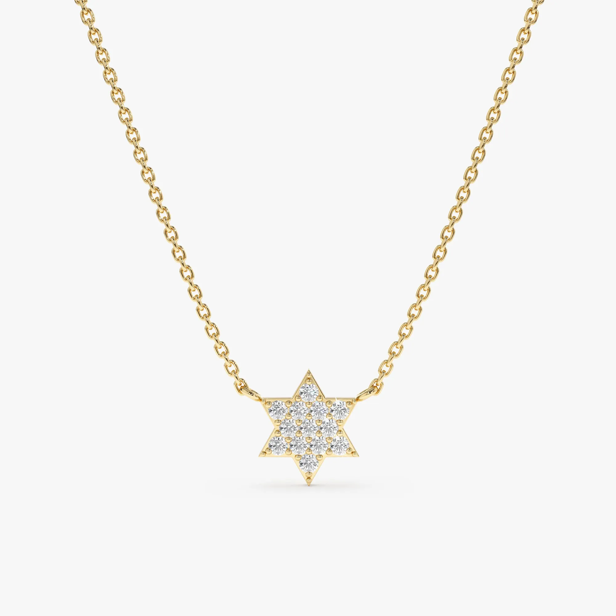 Diamond Star of David Necklace, Shlomit