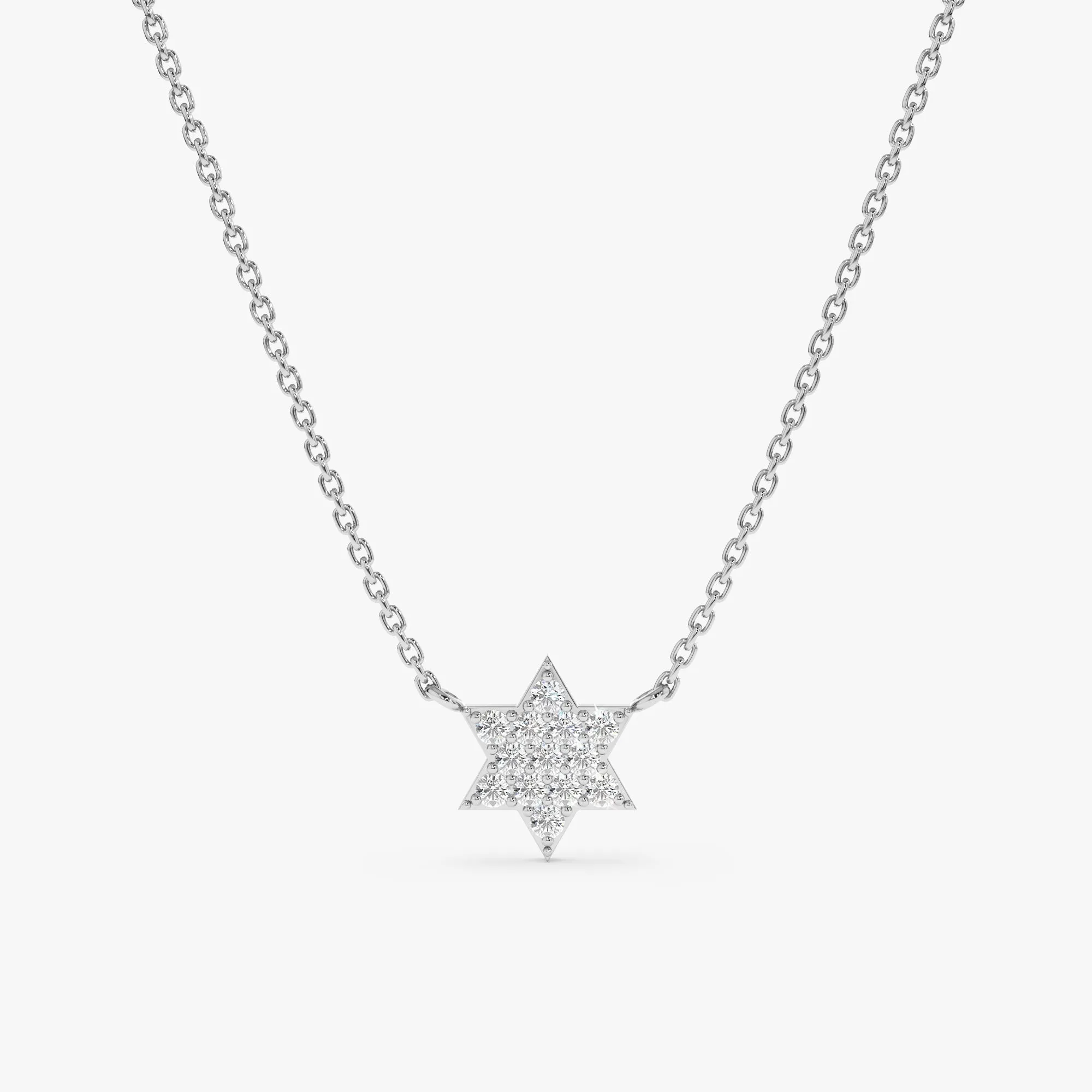 Diamond Star of David Necklace, Shlomit