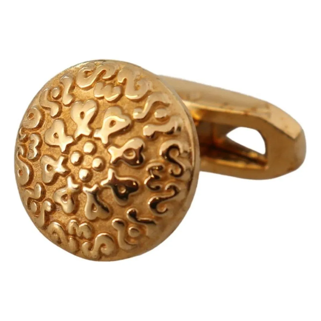 Dolce & Gabbana Elegant Gold Plated Brass Men's Cufflinks