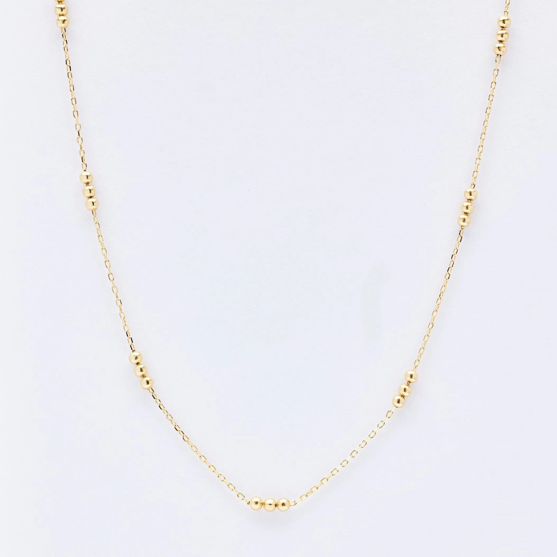 Elin Triple Gold Ball Necklace