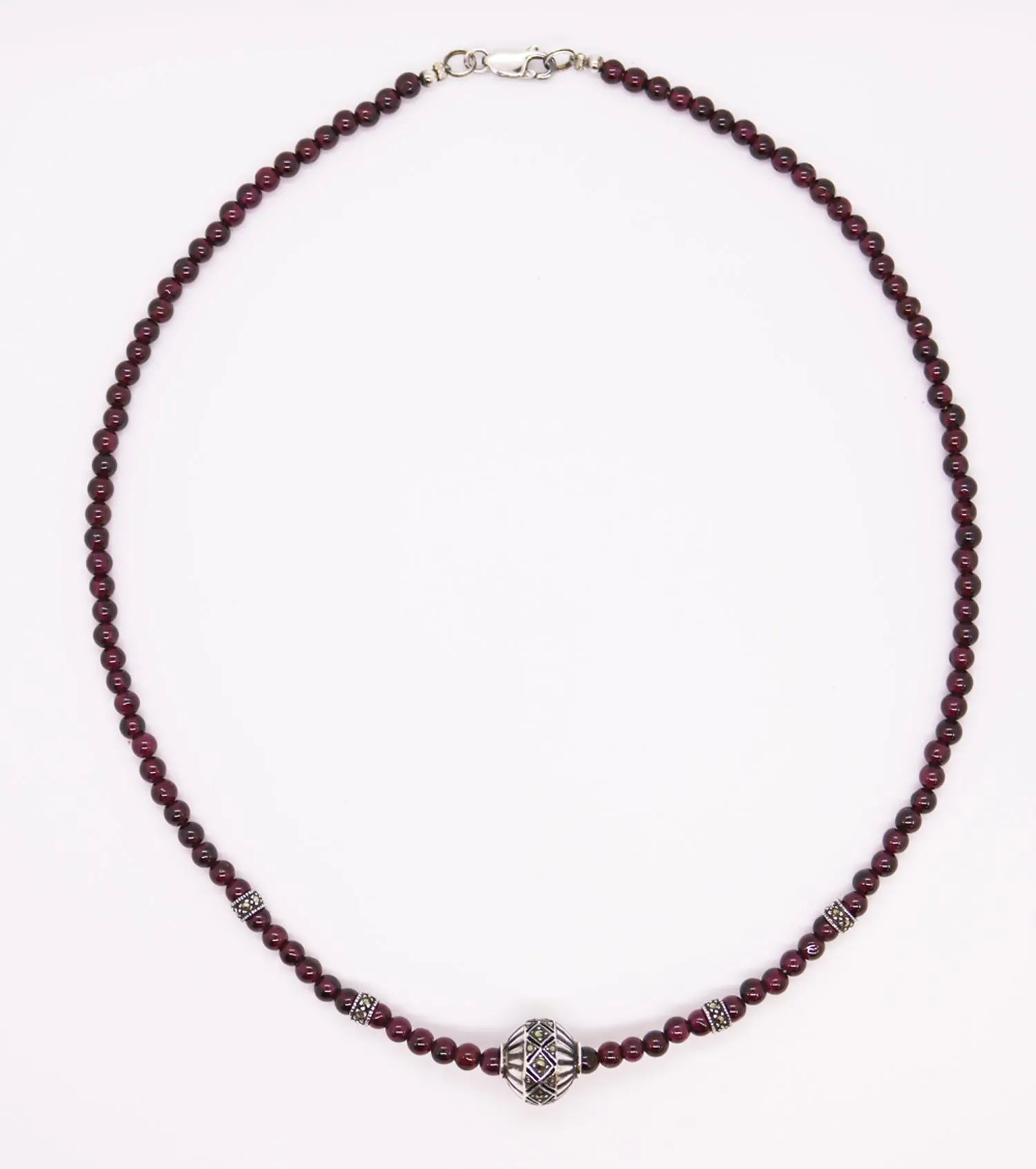 Garnet Bead Necklace